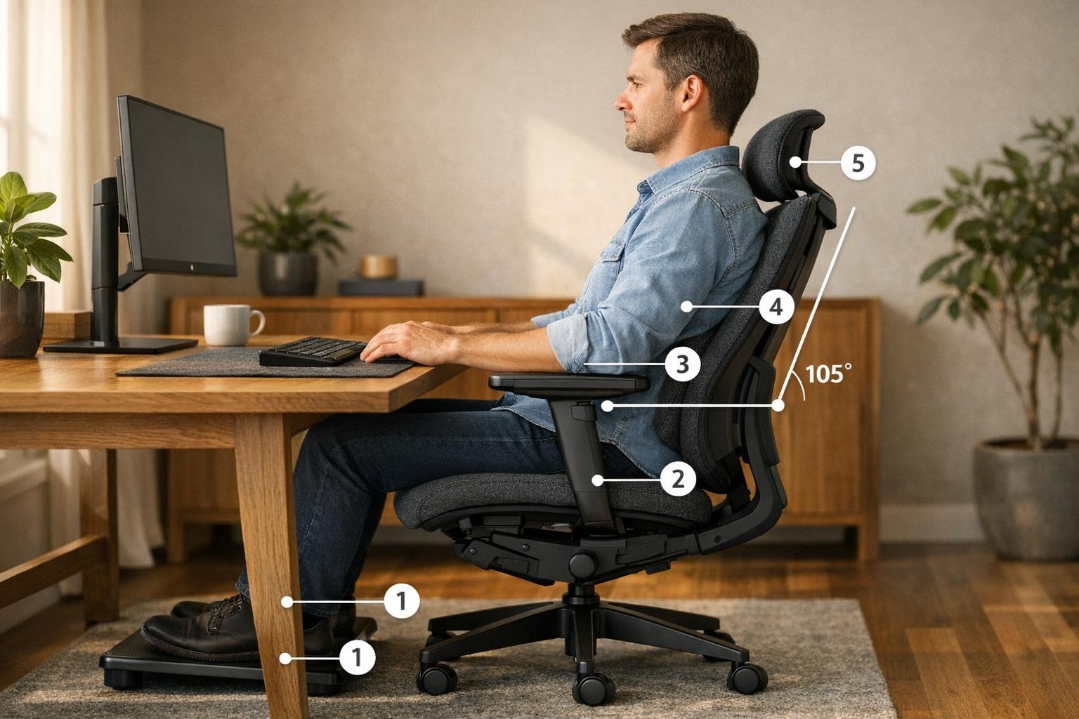 5 кроків для ідеальної підтримки спини в кріслі