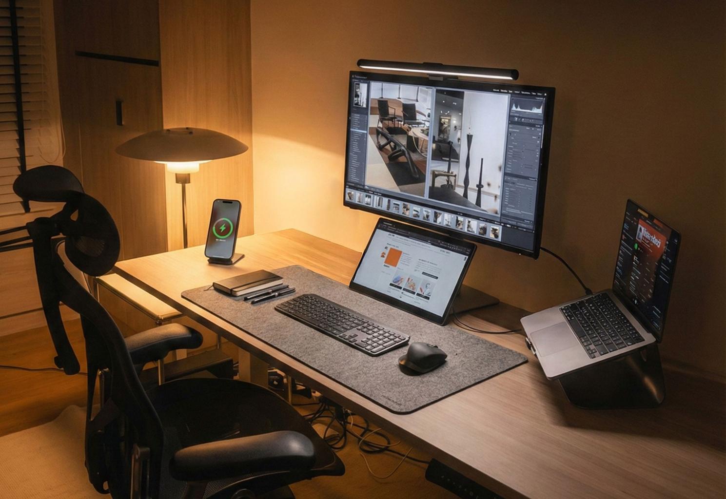 Тренди дизайну робочого місця 2026: повернення до натуральних матеріалів