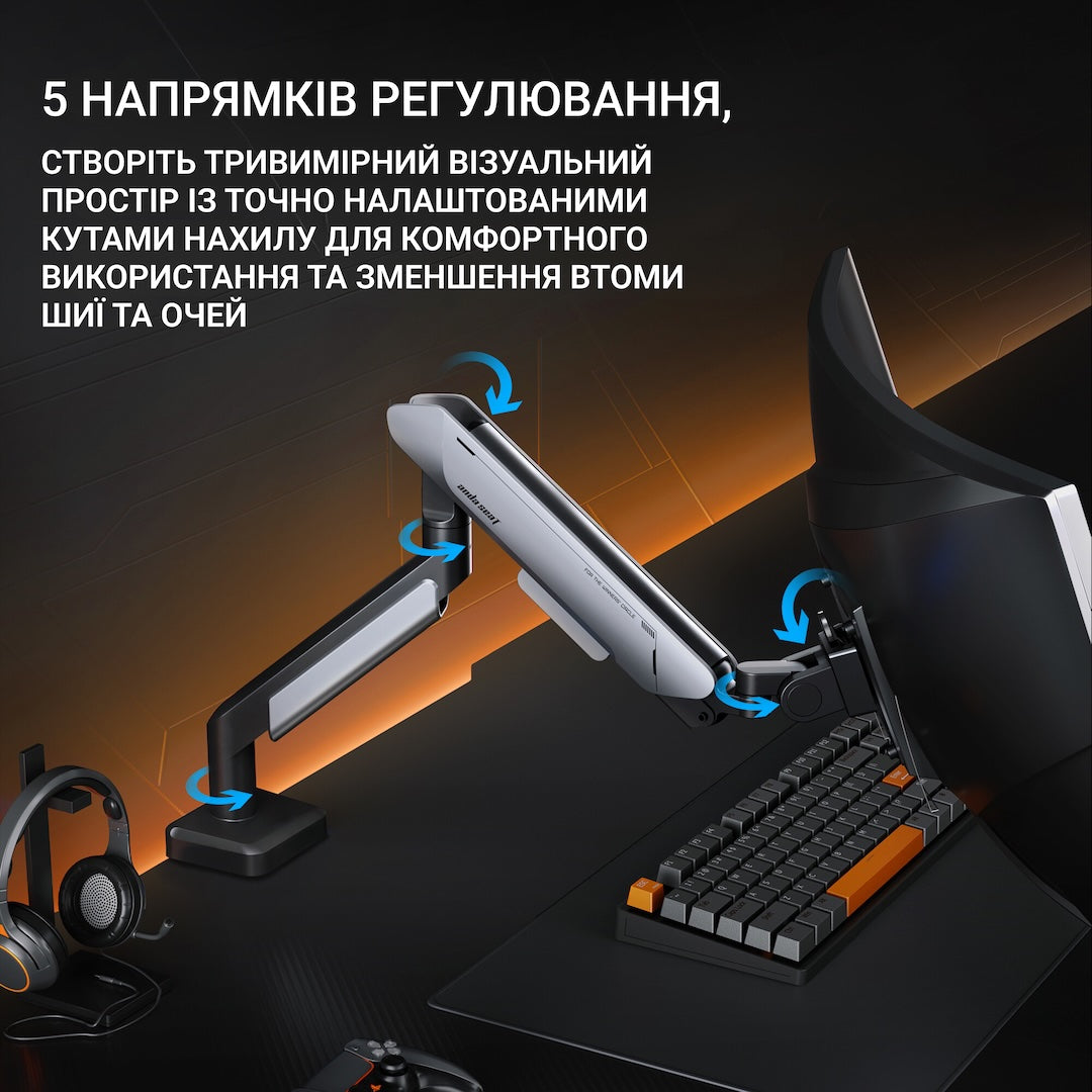 Настільне кріплення для монітора Anda Seat Stealth PRO II 17"-42"
