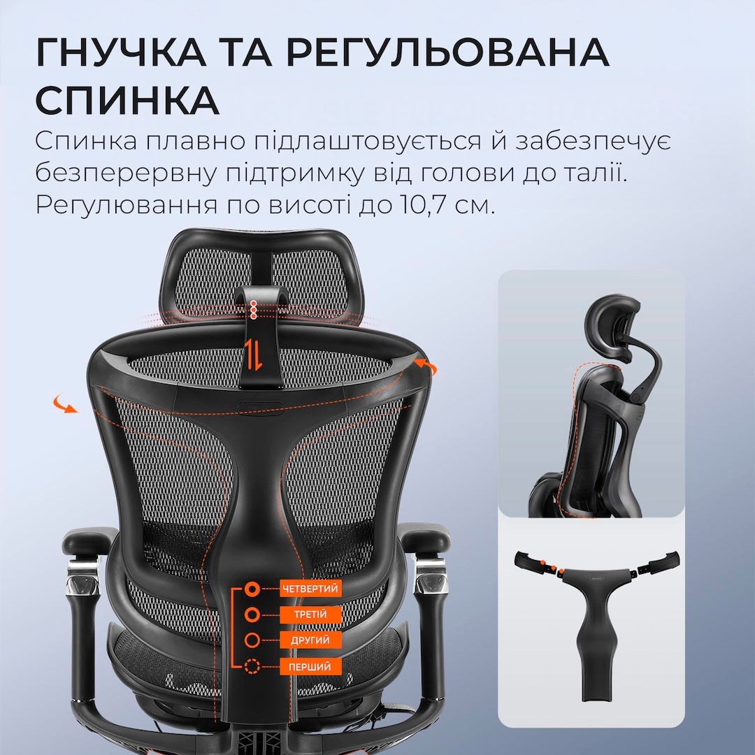 Ергономічне офісне крісло Sihoo DORO C300 Pro
