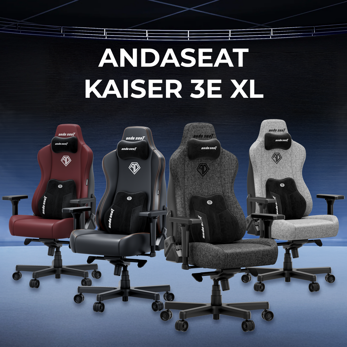 Крісло ігрове Anda Seat Kaiser 3E XL Dark Beige Fabric