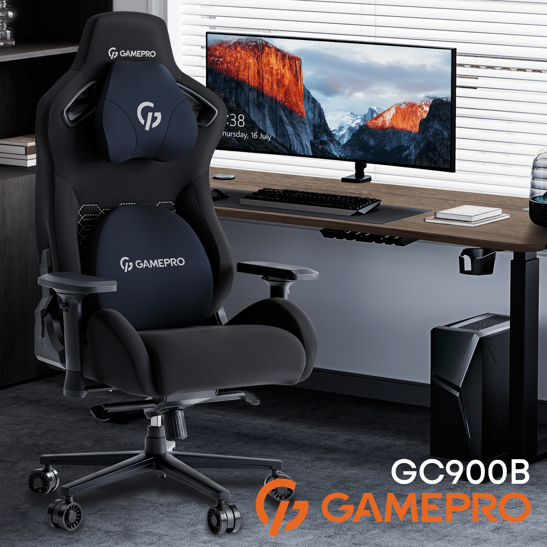 Крісло ігрове Gamepro GC900