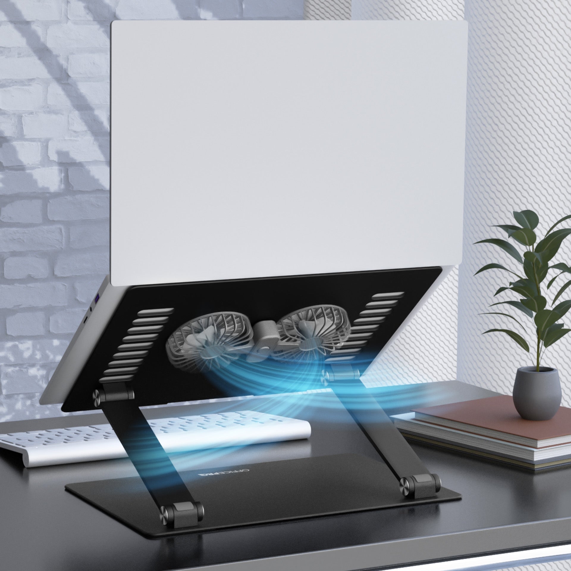 Регулируемая металлическая подставка под ноутбук OfficePro LS122B