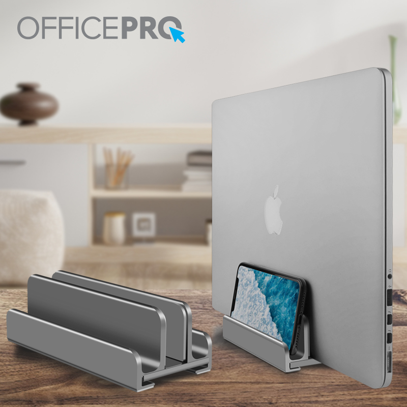 Металева вертикальна підставка під ноутбук OfficePro LS580