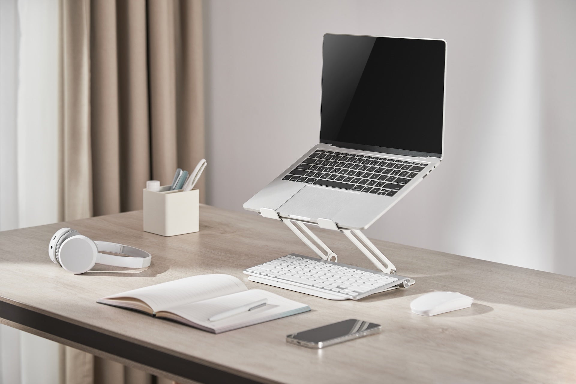 Металева регульована підставка для ноутбука Officepro LS380