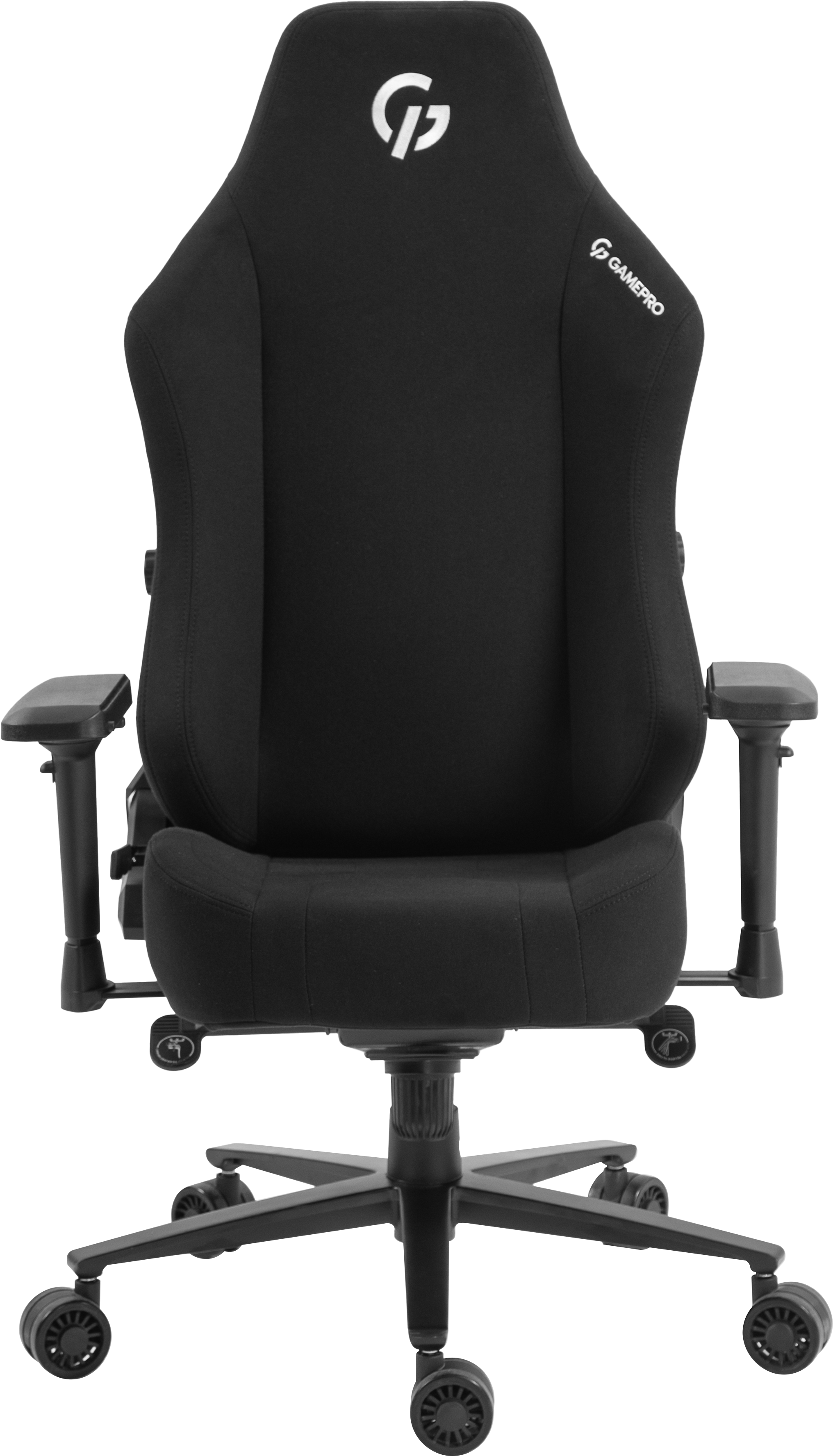Ігрове крісло GamePro GC775B, чорна тканина