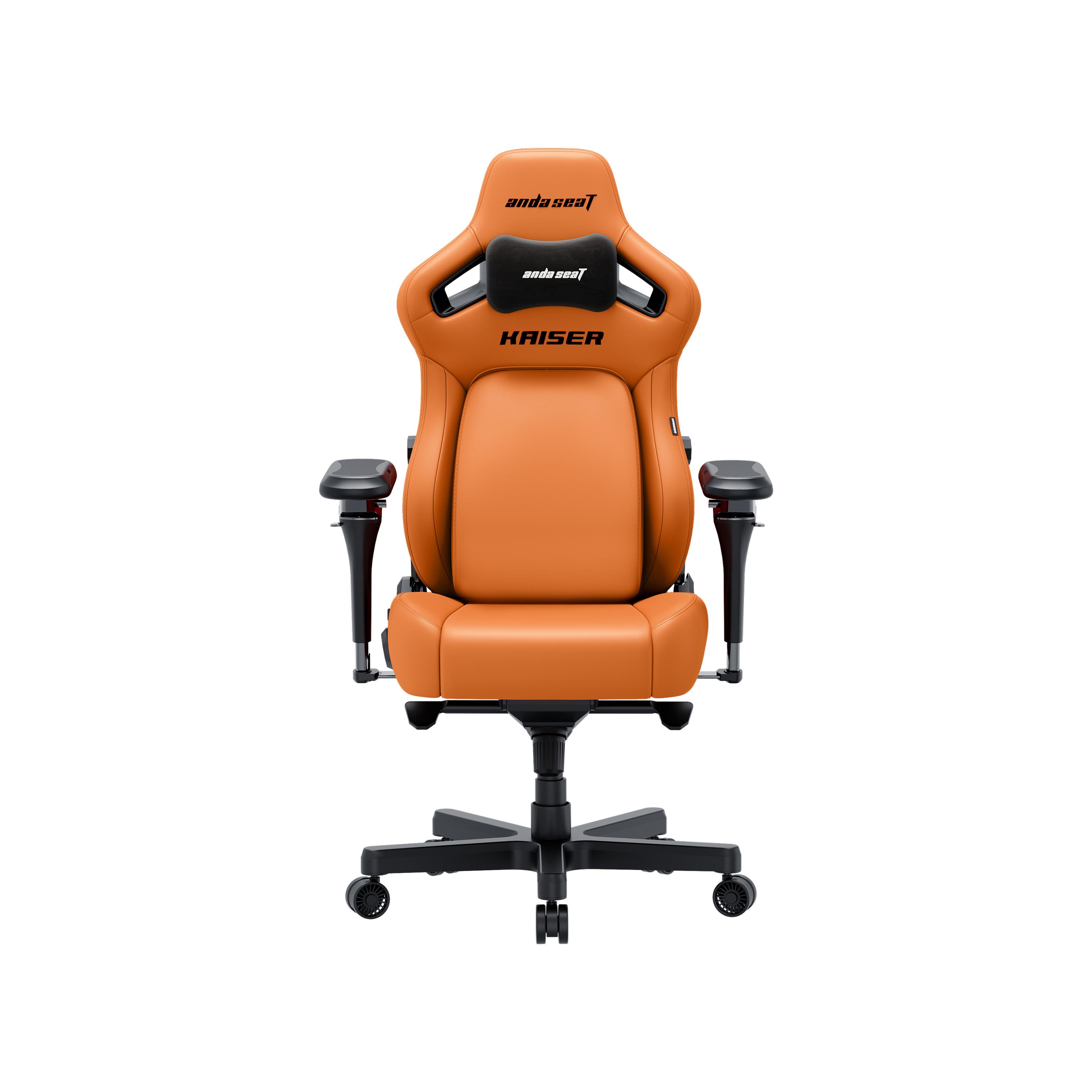 Ігрове крісло Anda Seat Kaiser 4 V2 XL, помаранчева екошкіра