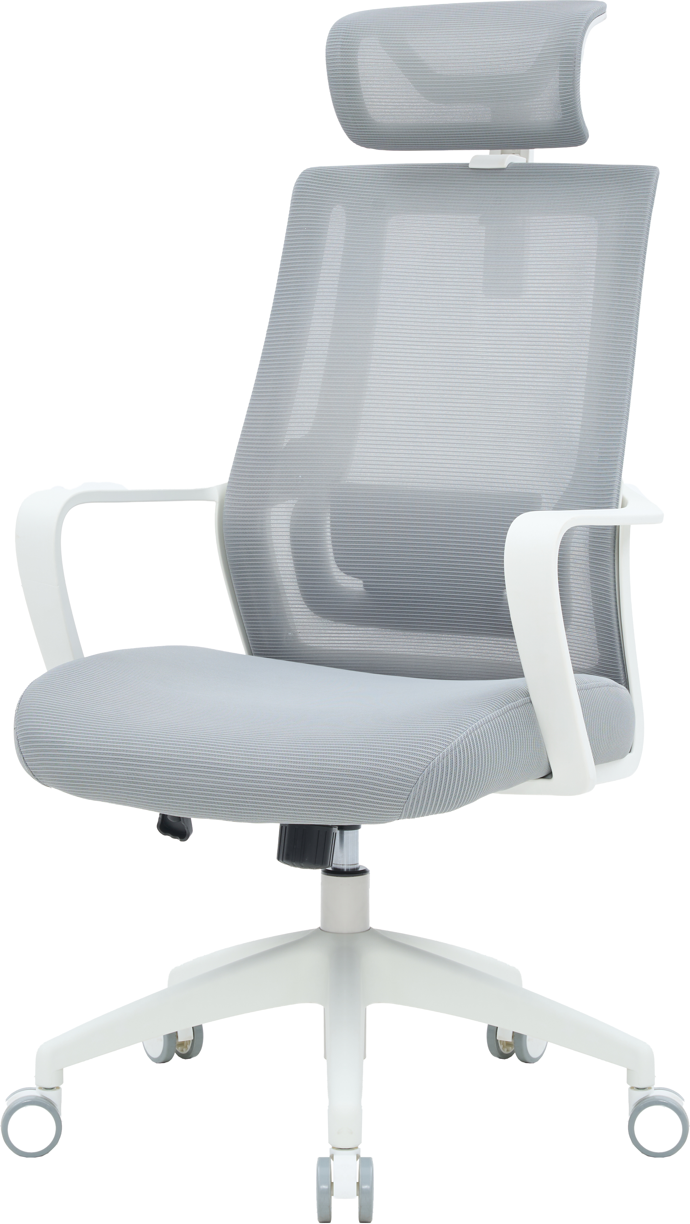 Ергономічне офісне крісло OfficePro Harmony OC310 світло-сіре з сітчастою спинкою