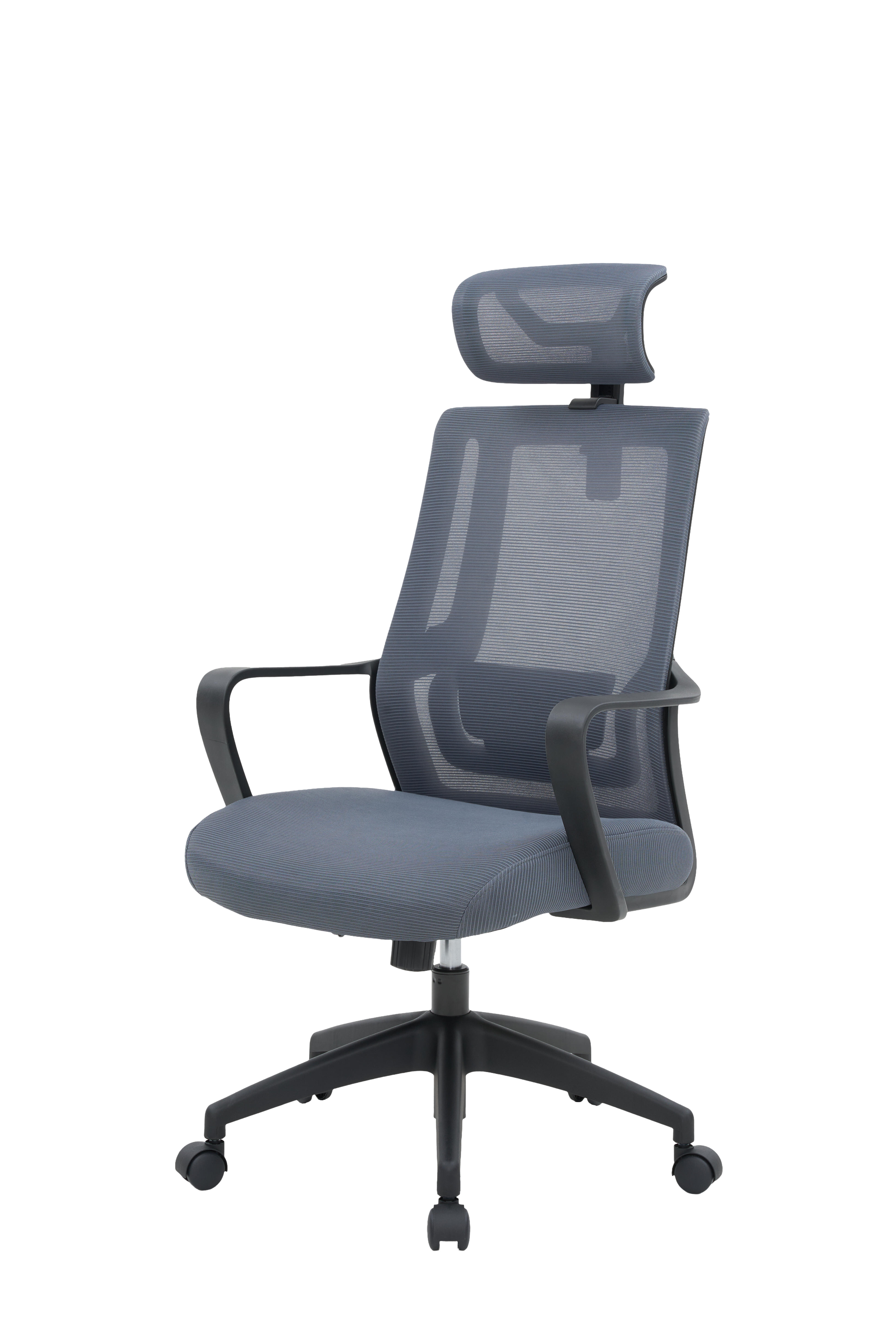 Ергономічне офісне крісло OfficePro Harmony OC310 чорне з сітчастою спинкою