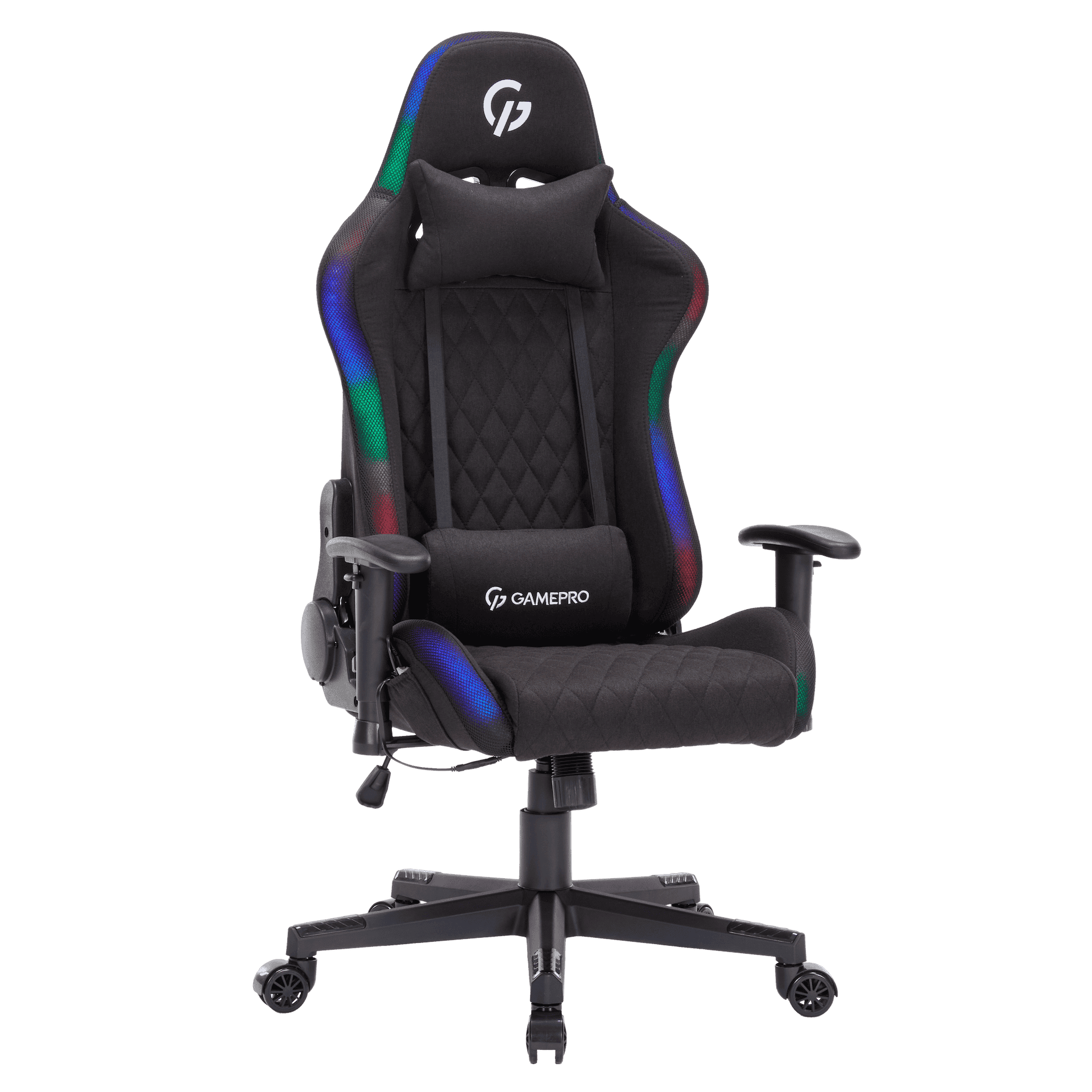 Крісло ігрове Gamepro GC700FB RGB Fabric Black