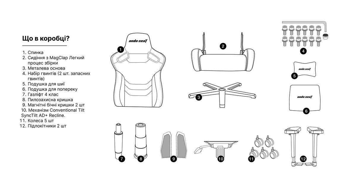 Крісло ігрове Anda Seat Kaiser Frontier XL Dark Gray Fabric