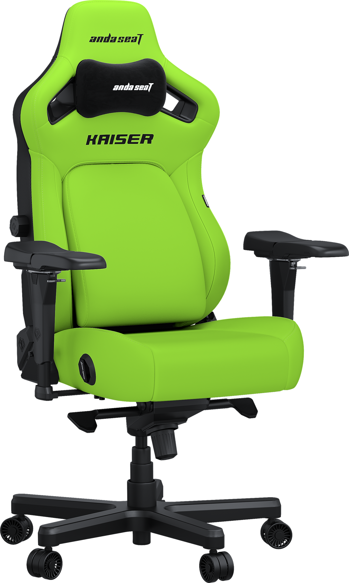 Крісло ігрове Anda Seat Kaiser 4 Cyber Green PVC Size XL