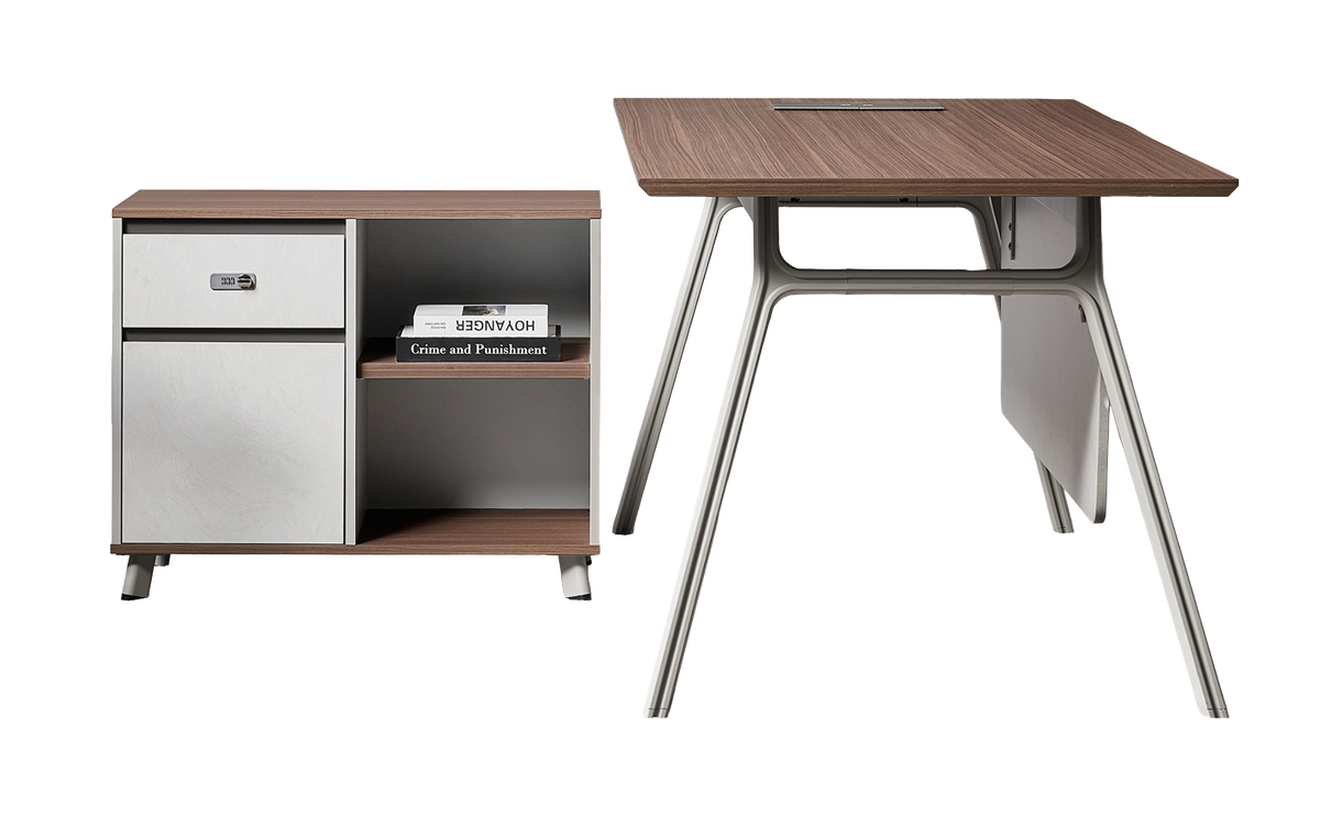 Стіл з тумбочкою OfficePro PG-M24B-16B — фото 2