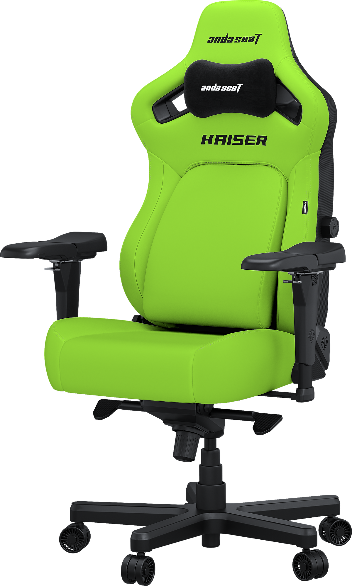 Крісло ігрове Anda Seat Kaiser 4 Cyber Green PVC Size XL