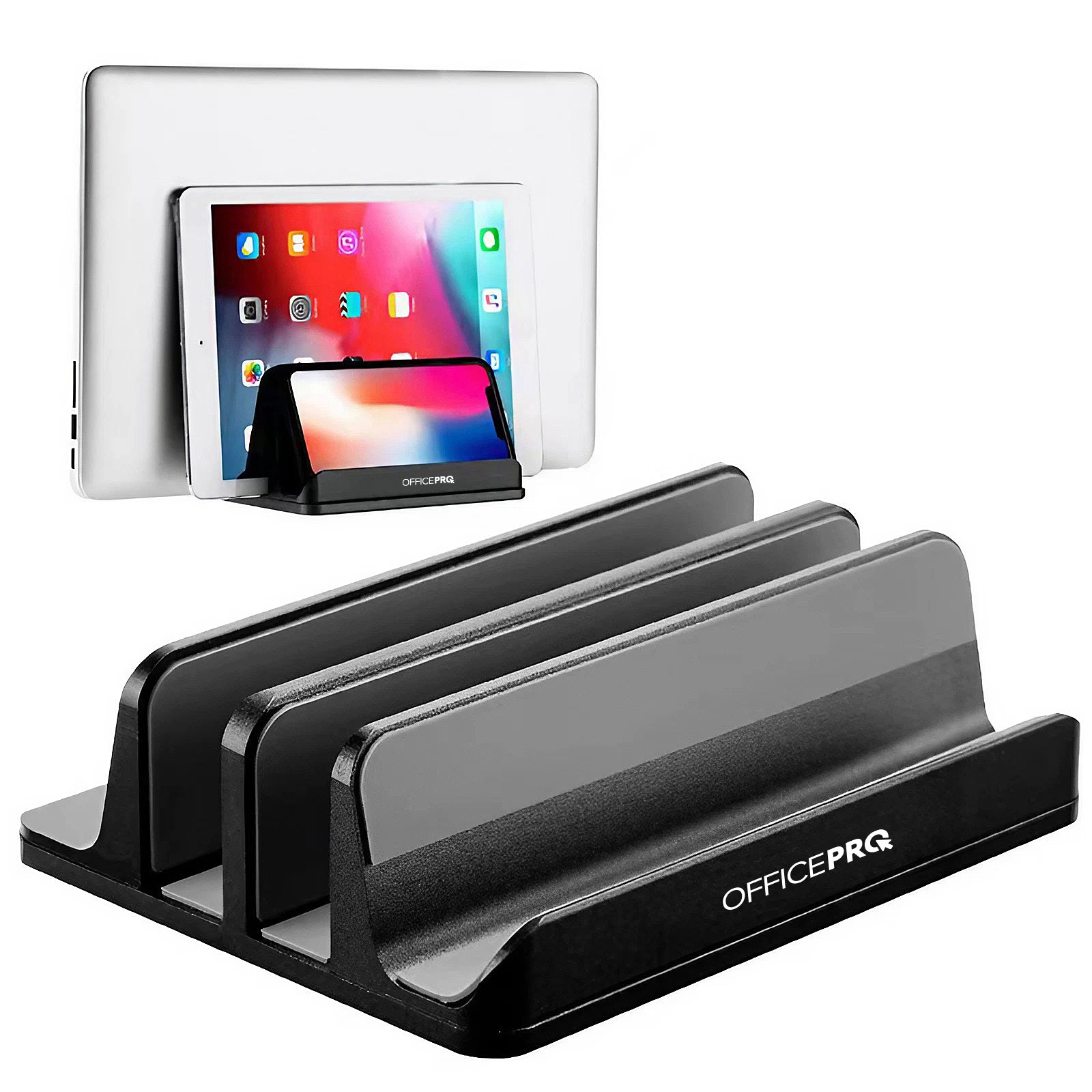 Металева вертикальна підставка під ноутбук OfficePro LS730