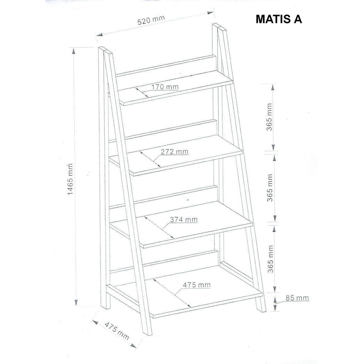 Поличний стелаж Matis ME:RA