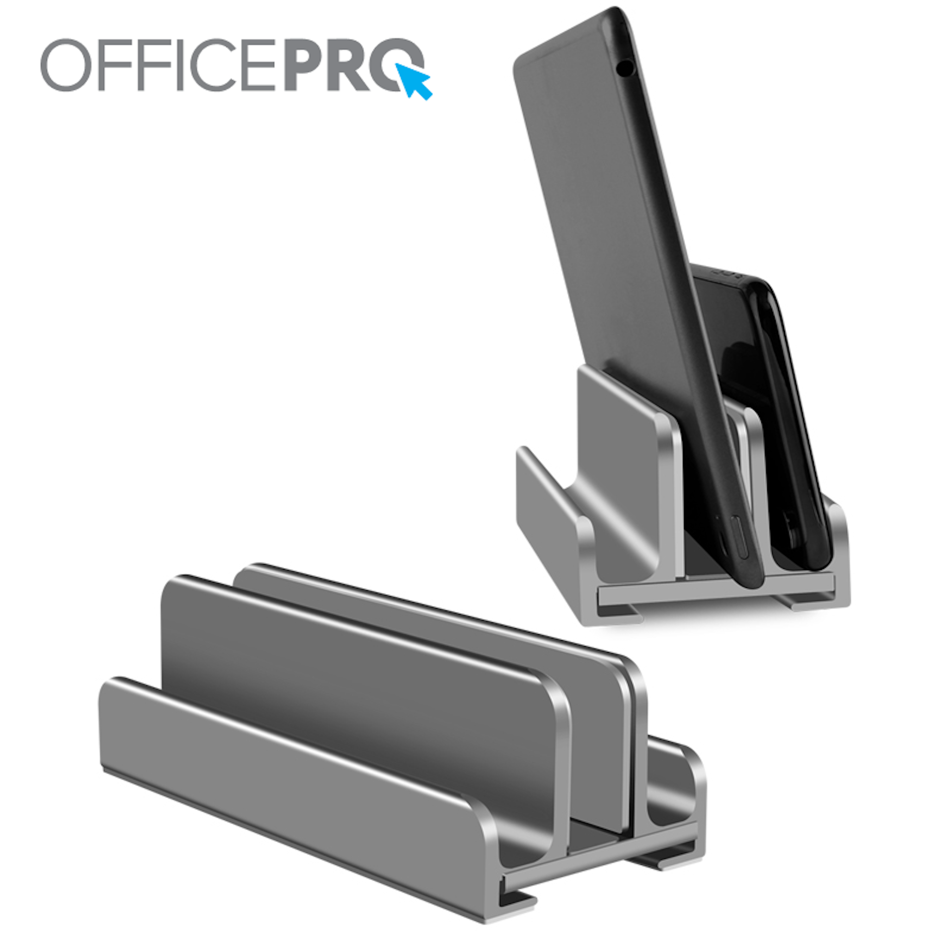 Металева вертикальна підставка під ноутбук OfficePro LS580