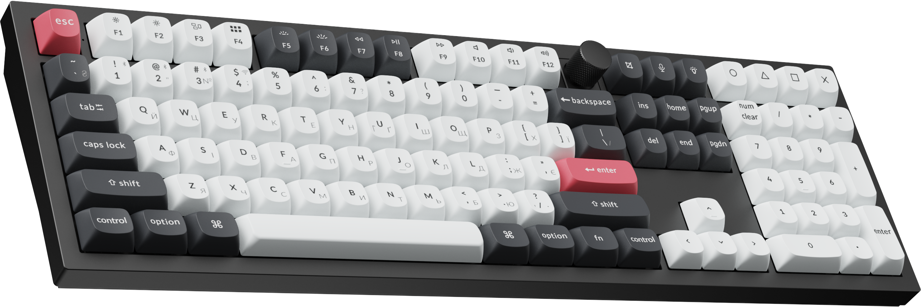 Клавіатура Keychron Q6 HE — вид збоку під кутом