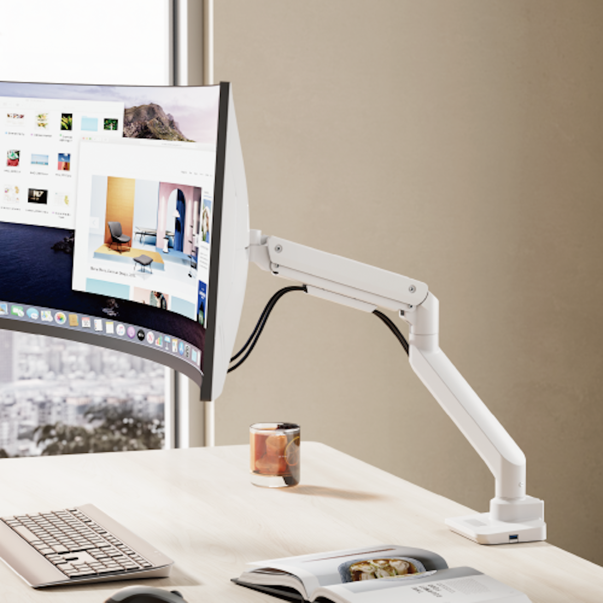 Настольный крепеж для монитора OfficePro MA801