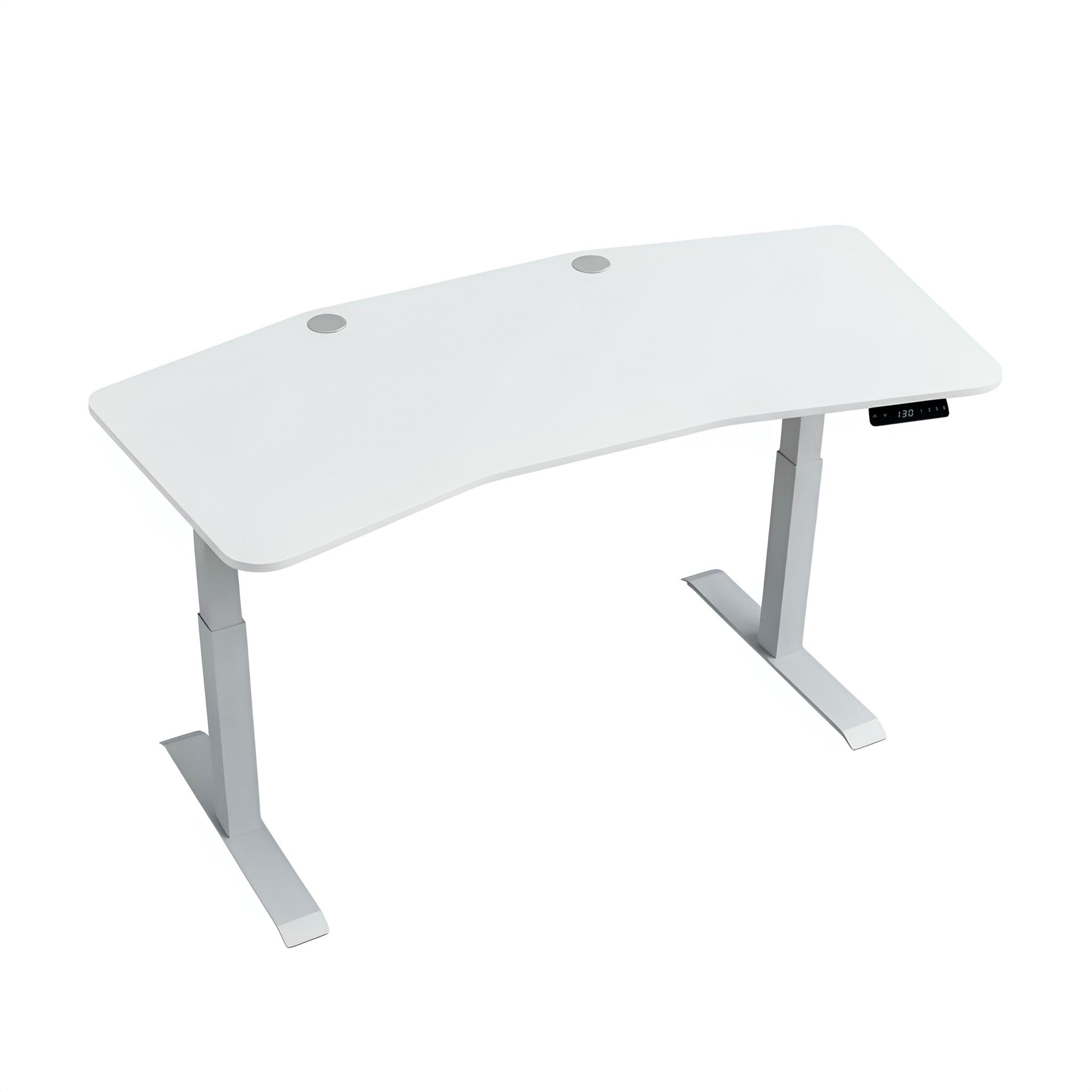 Комп’ютерний стіл двомоторний двоступеневий Kaidi Gray