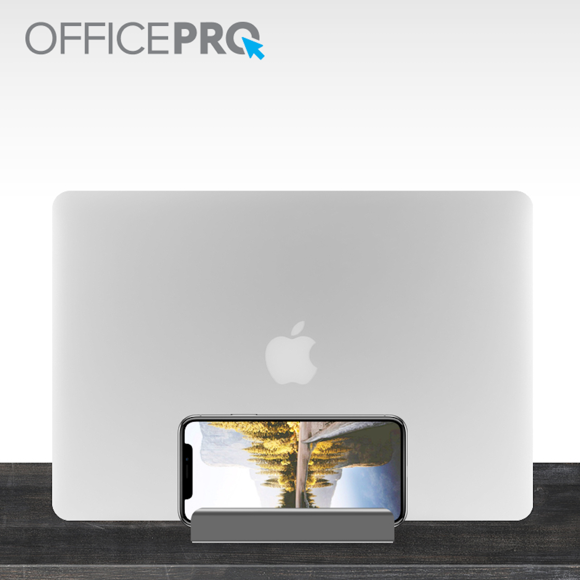 Металева вертикальна підставка під ноутбук OfficePro LS580
