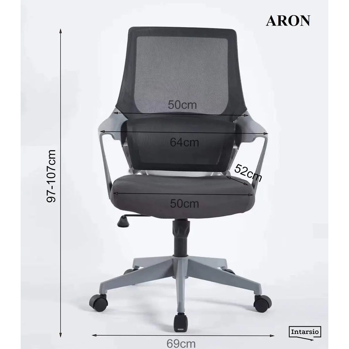 Поворотне крісло для комп'ютера ARON IN:CH