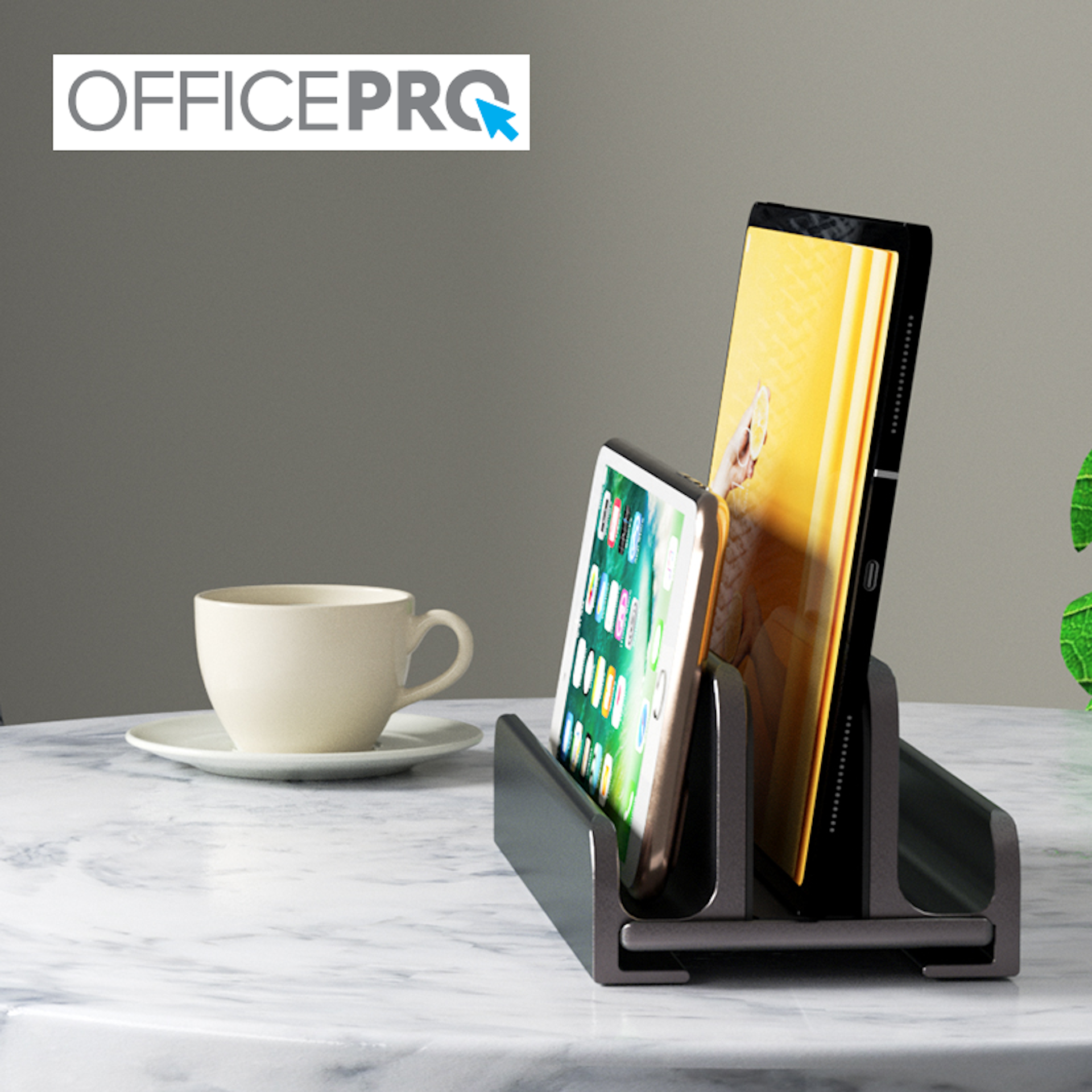 Металева вертикальна підставка під ноутбук OfficePro LS580
