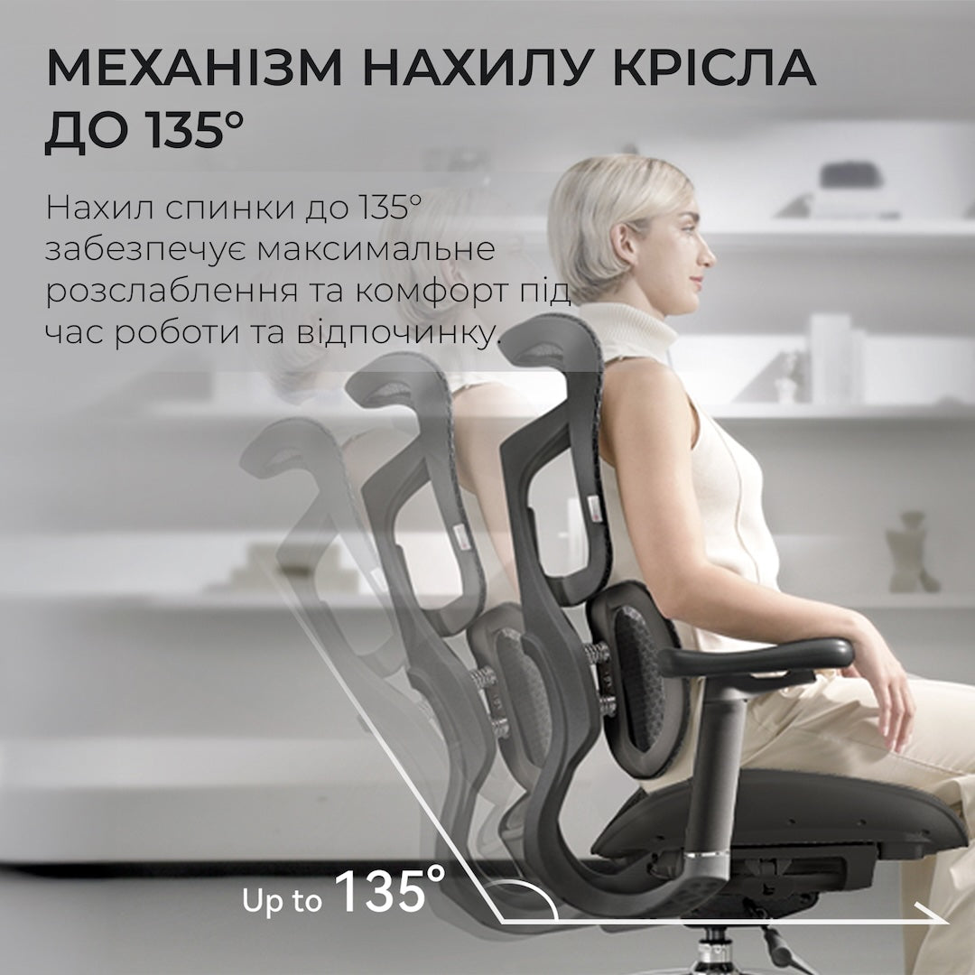 Ергономічне офісне крісло Sihoo DORO S100