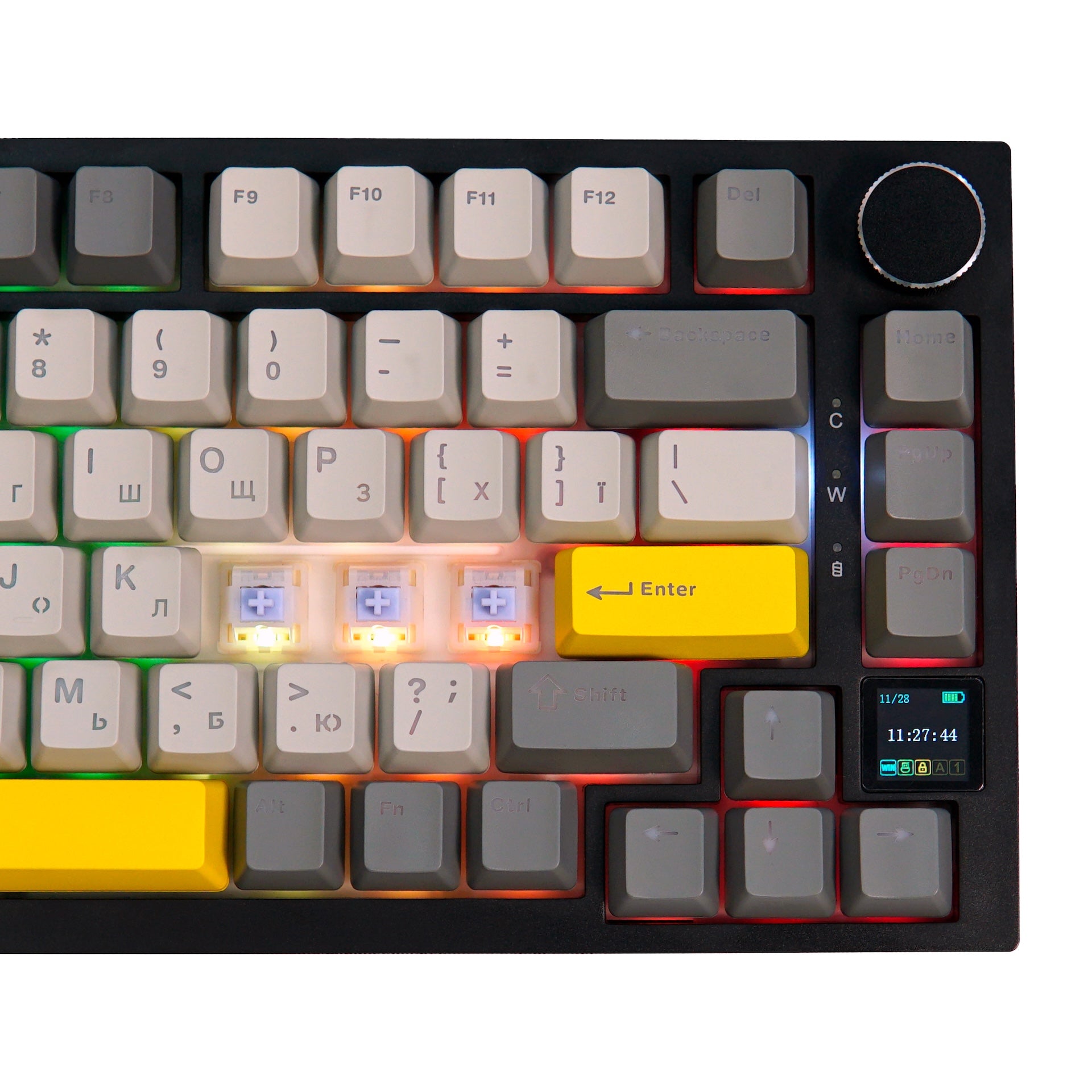 Клавіатура механічна бездротова EPOMAKER AK820 Pro Gift Switch Black (AK820-PRO-B-G)
