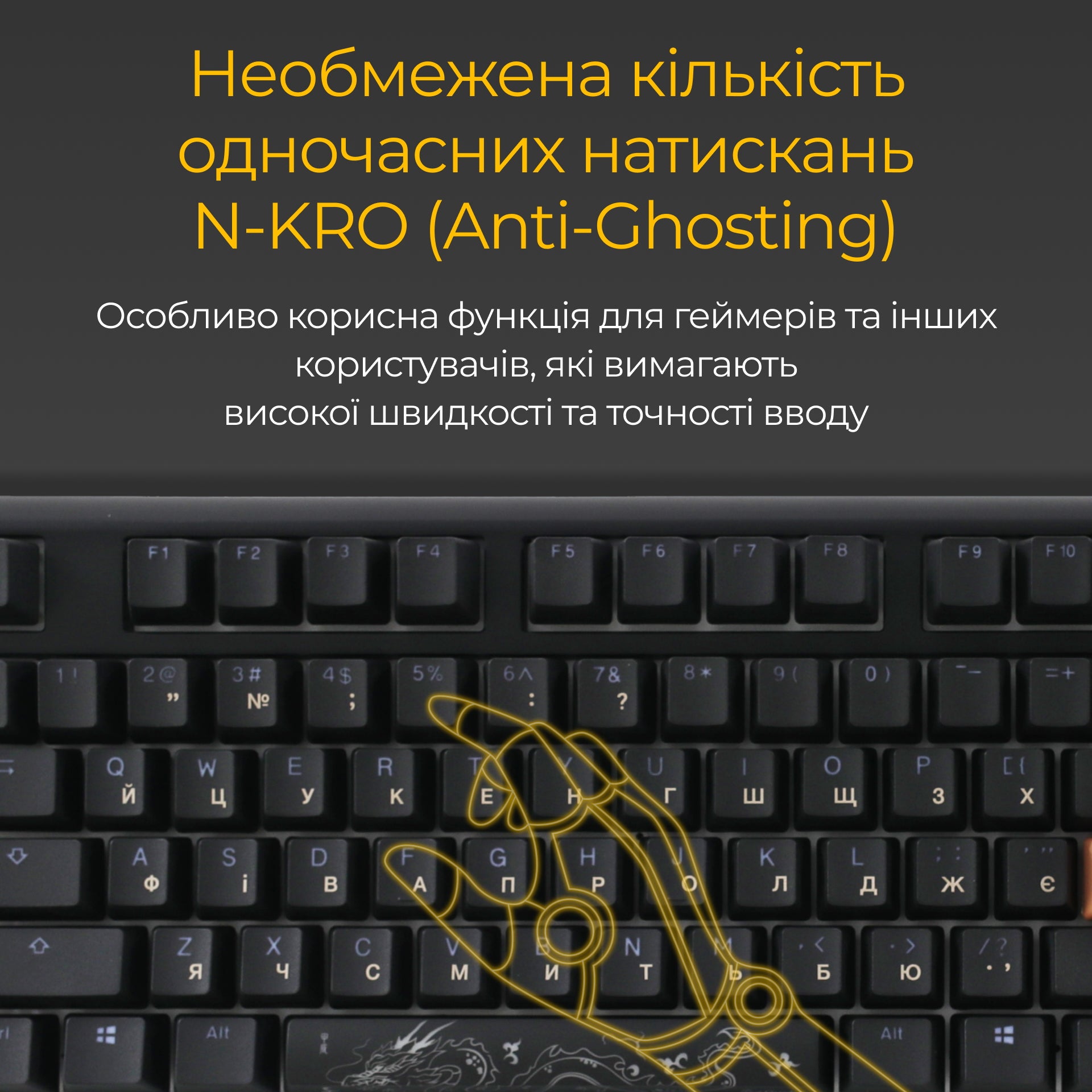 Механічна клавіатура Ducky One 3 RGB Black UA