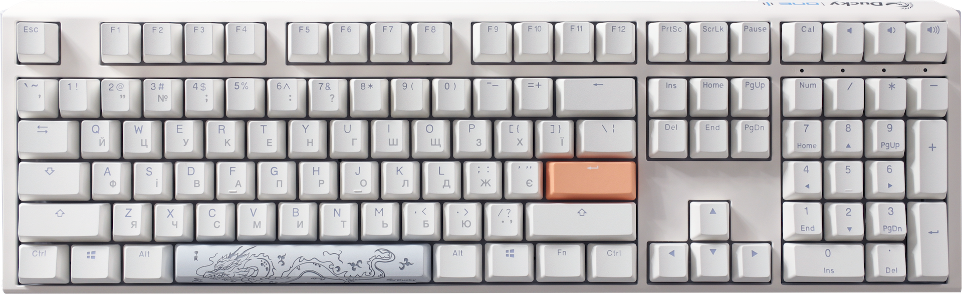 Механічна клавіатура Ducky One 3 RGB White UA