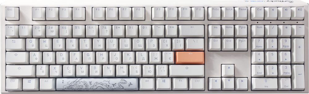 Механічна клавіатура Ducky One 3 RGB White UA