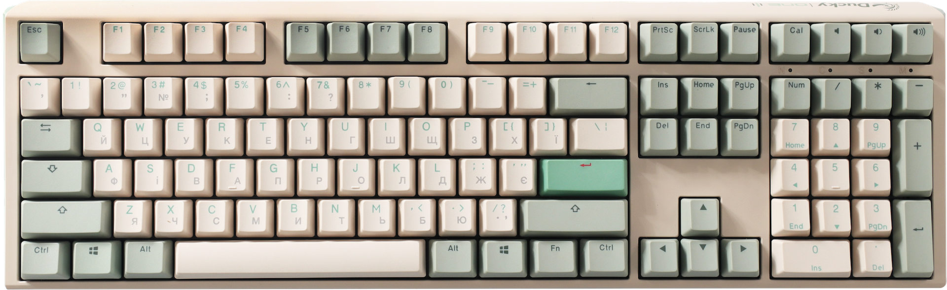 Механічна клавіатура Ducky One 3 Matcha Cream UA