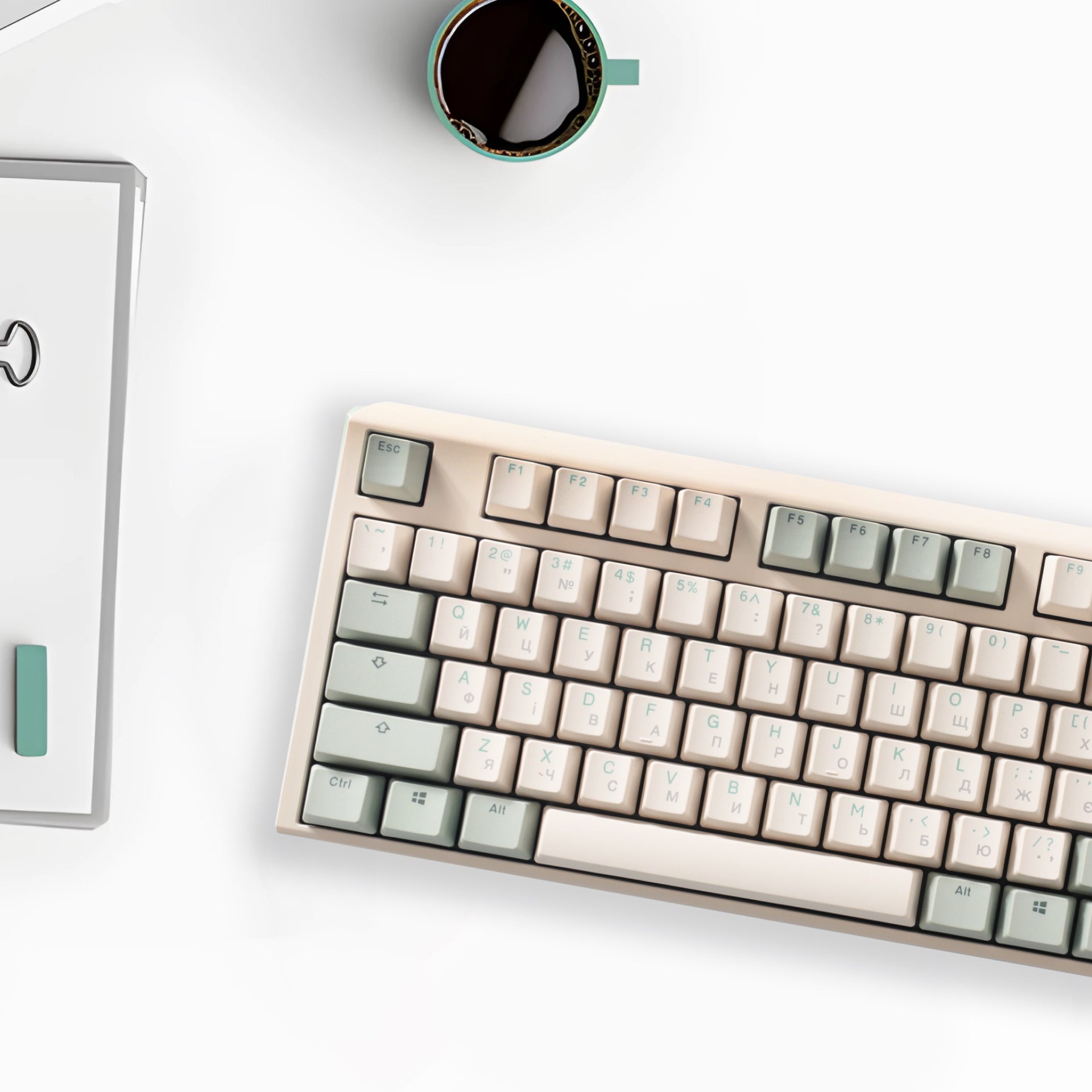 Механічна клавіатура Ducky One 3 Matcha Cream UA