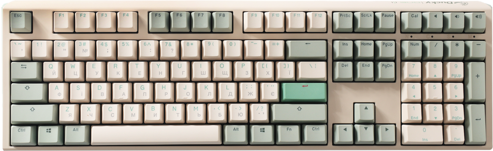 Механічна клавіатура Ducky One 3 Matcha Cream UA