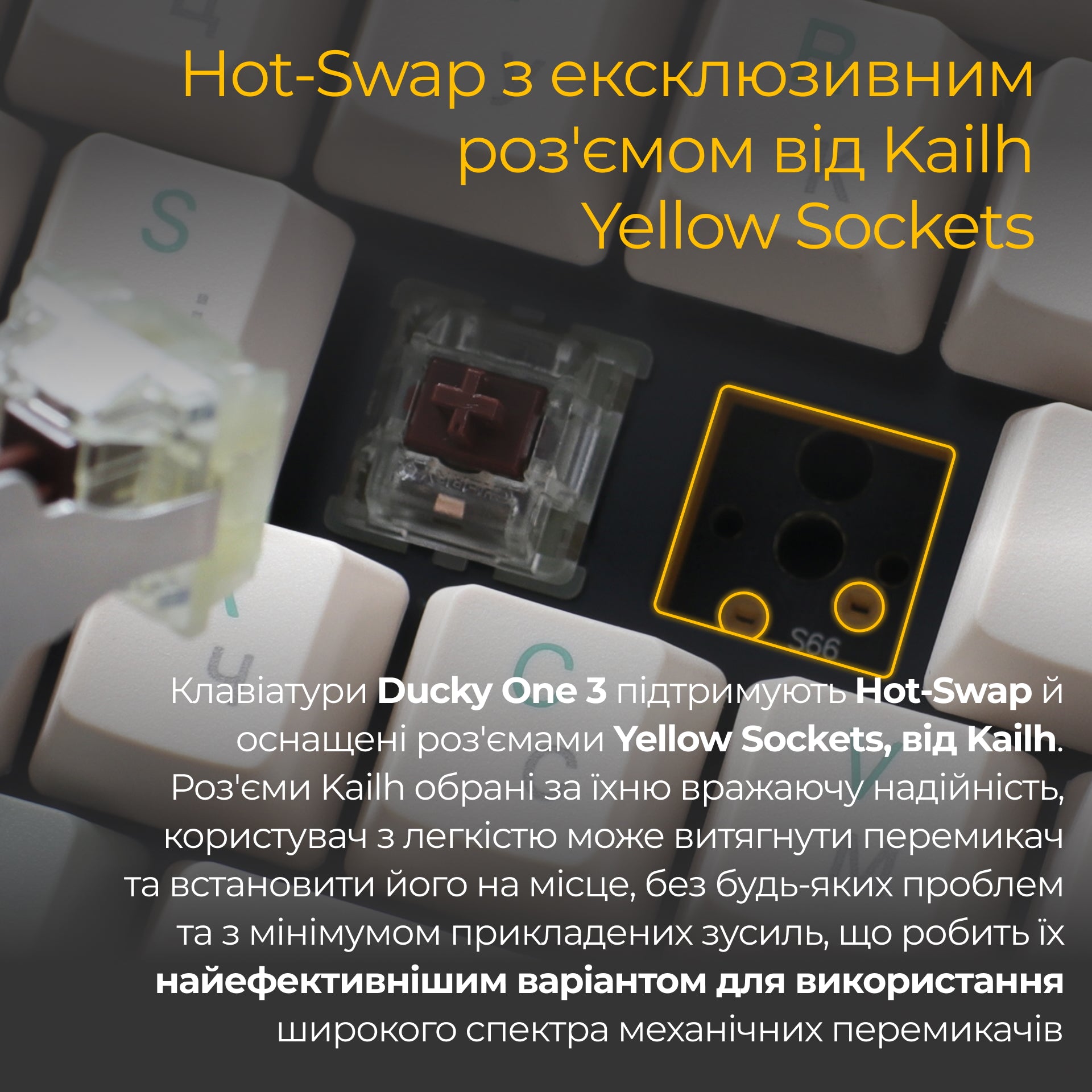 Механічна клавіатура Ducky One 3 Matcha Cream UA