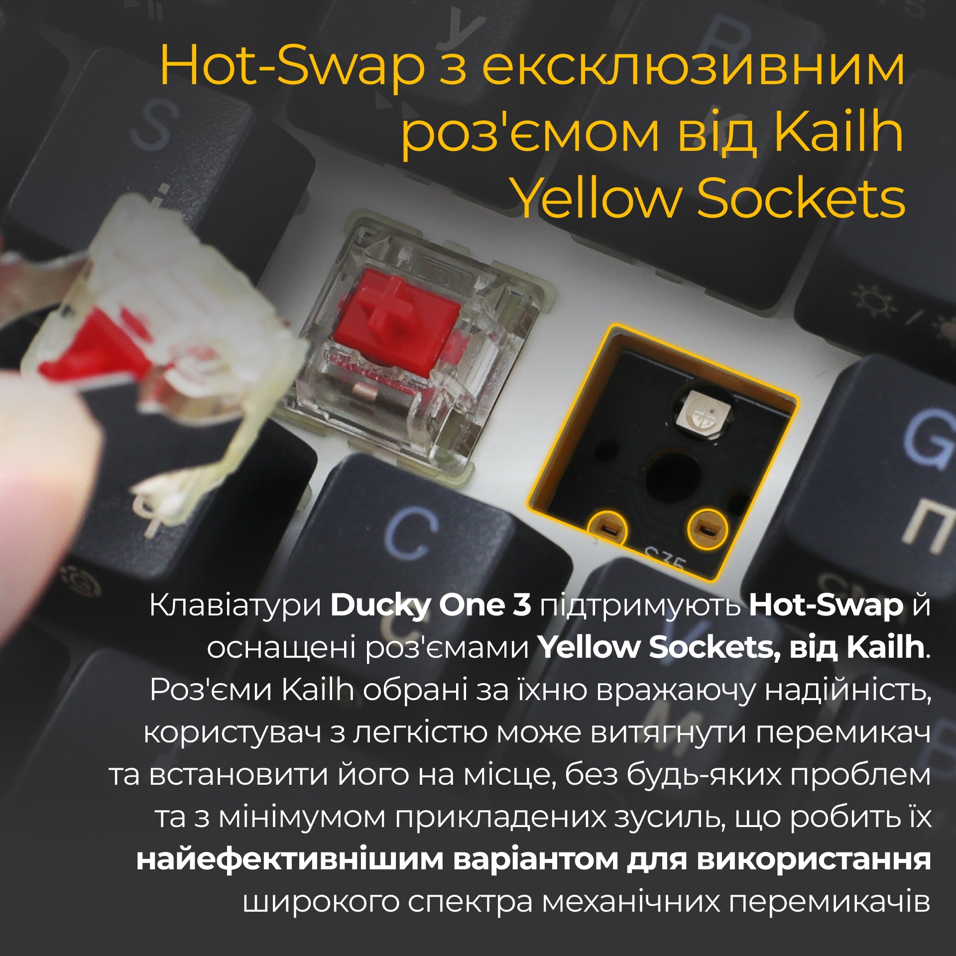 Механічна клавіатура Ducky One 3 Mini RGB Black UA