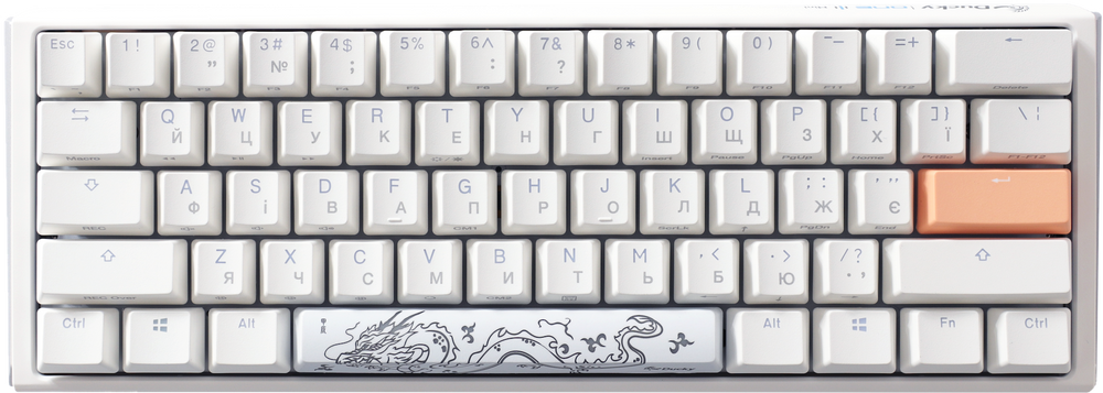 Механічна клавіатура Ducky One 3 Mini RGB White UA