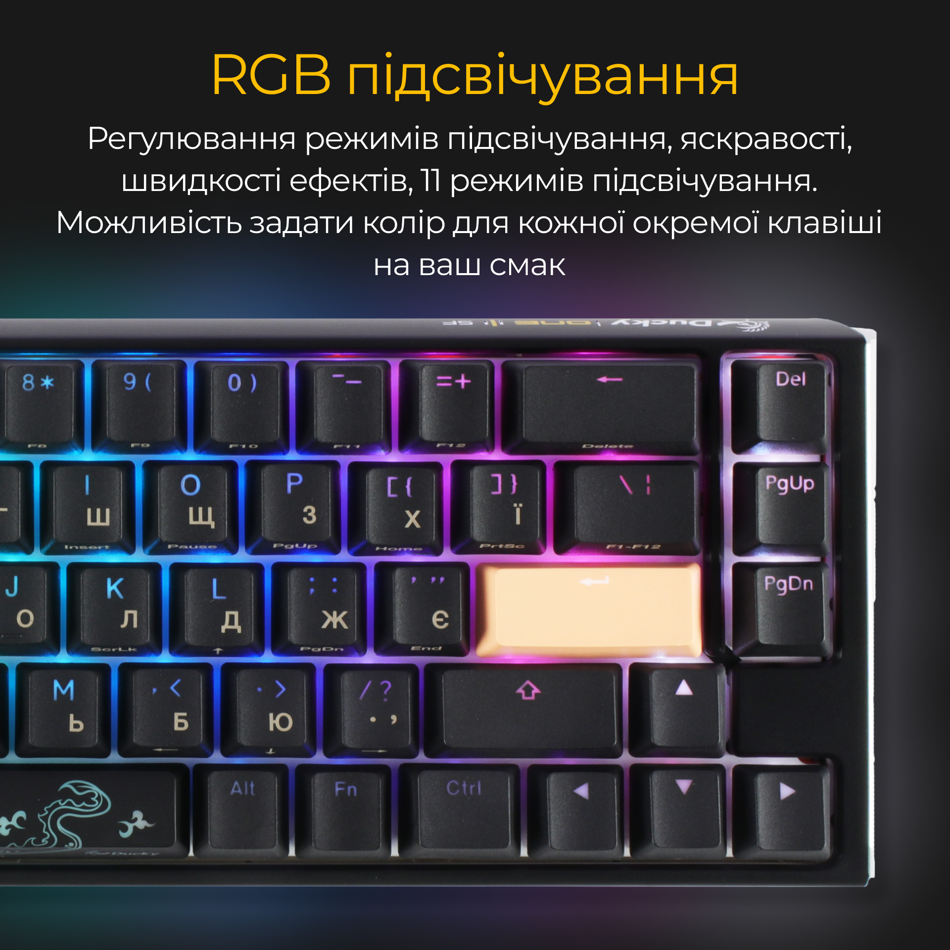 Механическая клавиатура Ducky One 3 SF RGB Black UA