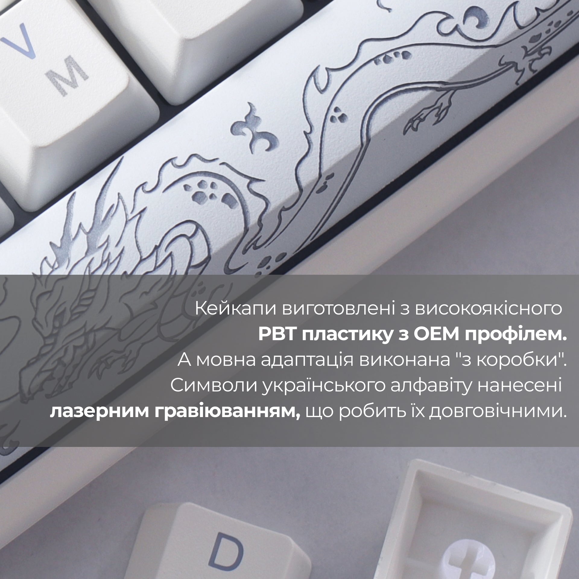 Механічна клавіатура Ducky One 3 SF RGB White UA