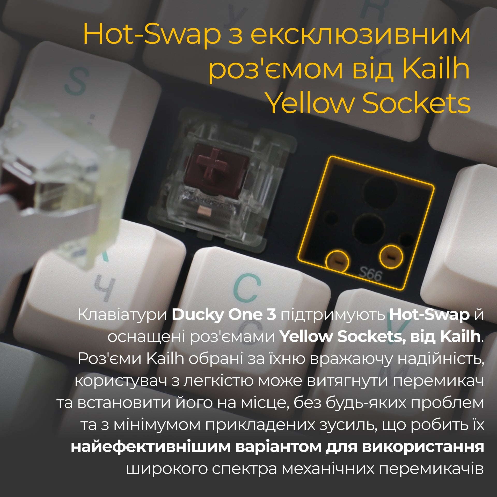 Механічна клавіатура Ducky One 3 TKL Matcha Cream UA