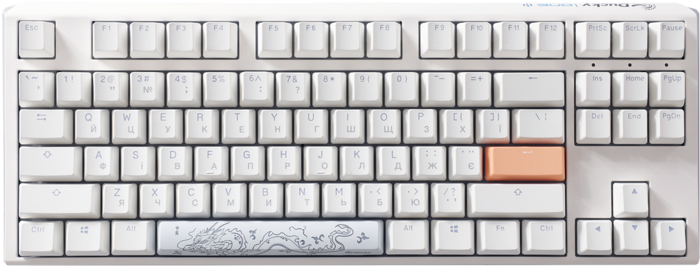 Механічна клавіатура Ducky One 3 TKL RGB White UA