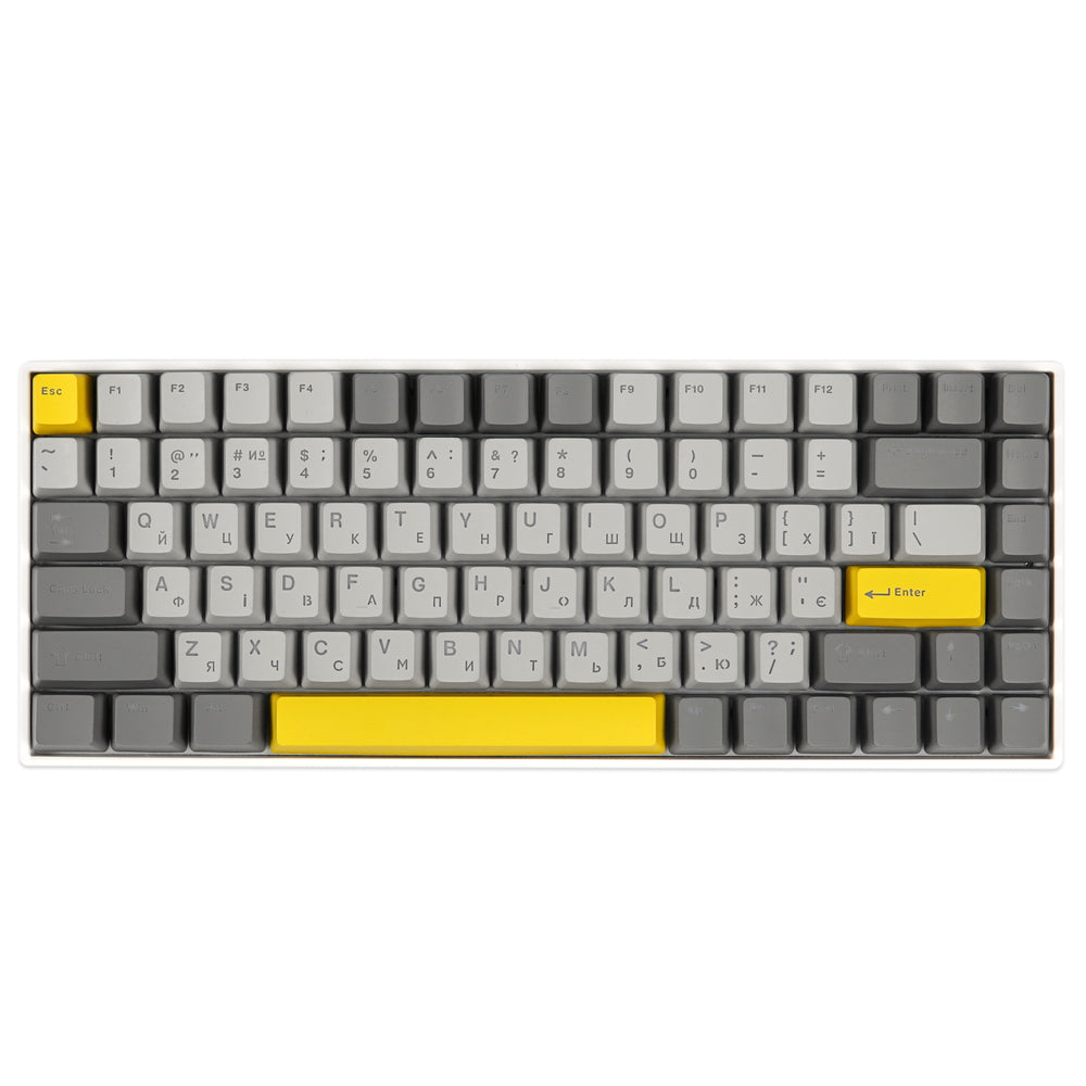 Клавіатура механічна бездротова EPOMAKER EP84 Wisteria Linear White (EP84-W-WL)