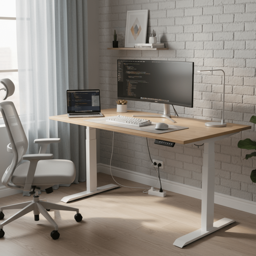 Комп’ютерний стіл одномоторний Kaidi White