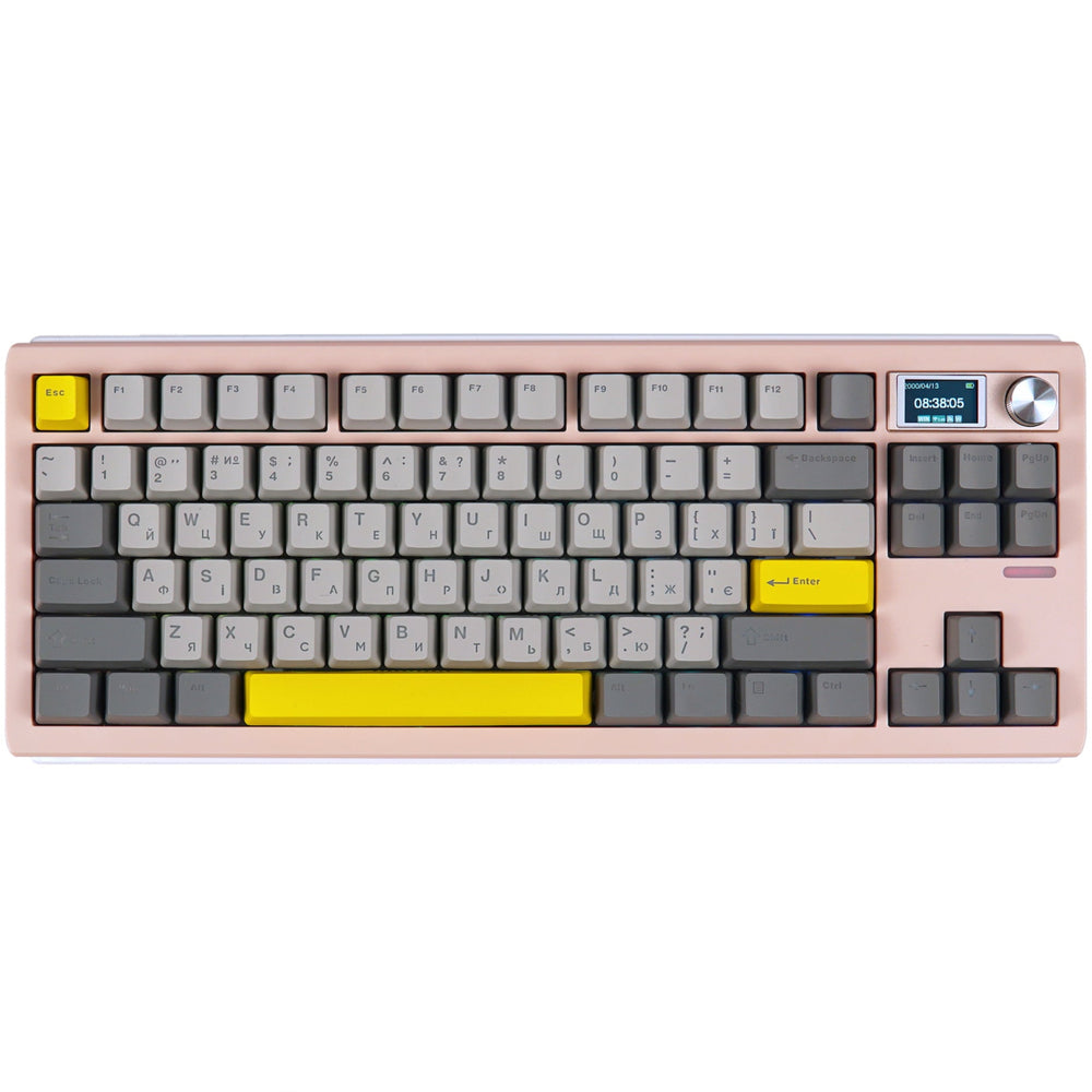 Клавіатура механічна бездротова EPOMAKER Shadow-S Wisteria Linear Pink (SHS-P-WL)