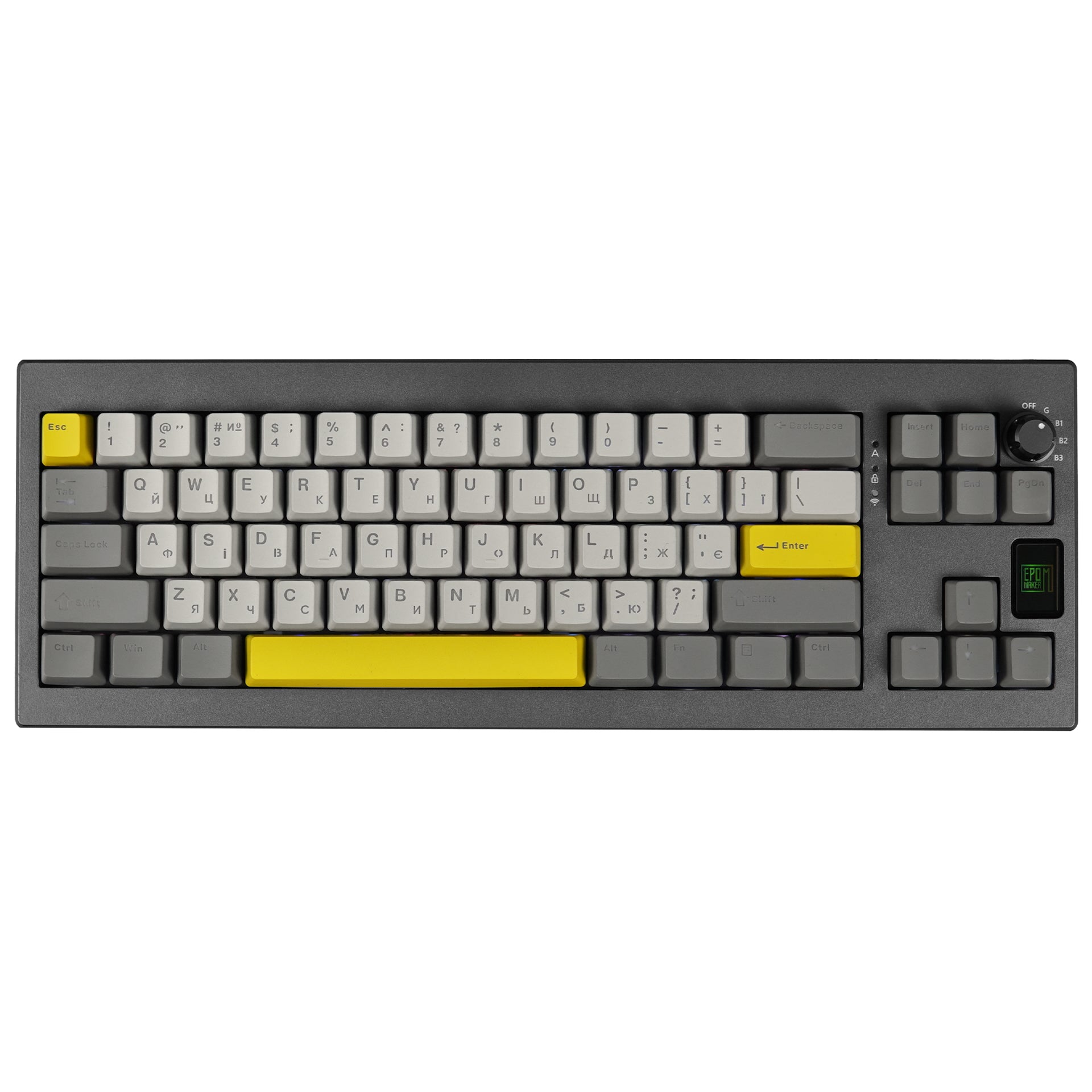 Клавіатура механічна бездротова EPOMAKER Shadow-X Flamingo Black (SHX-B-F)