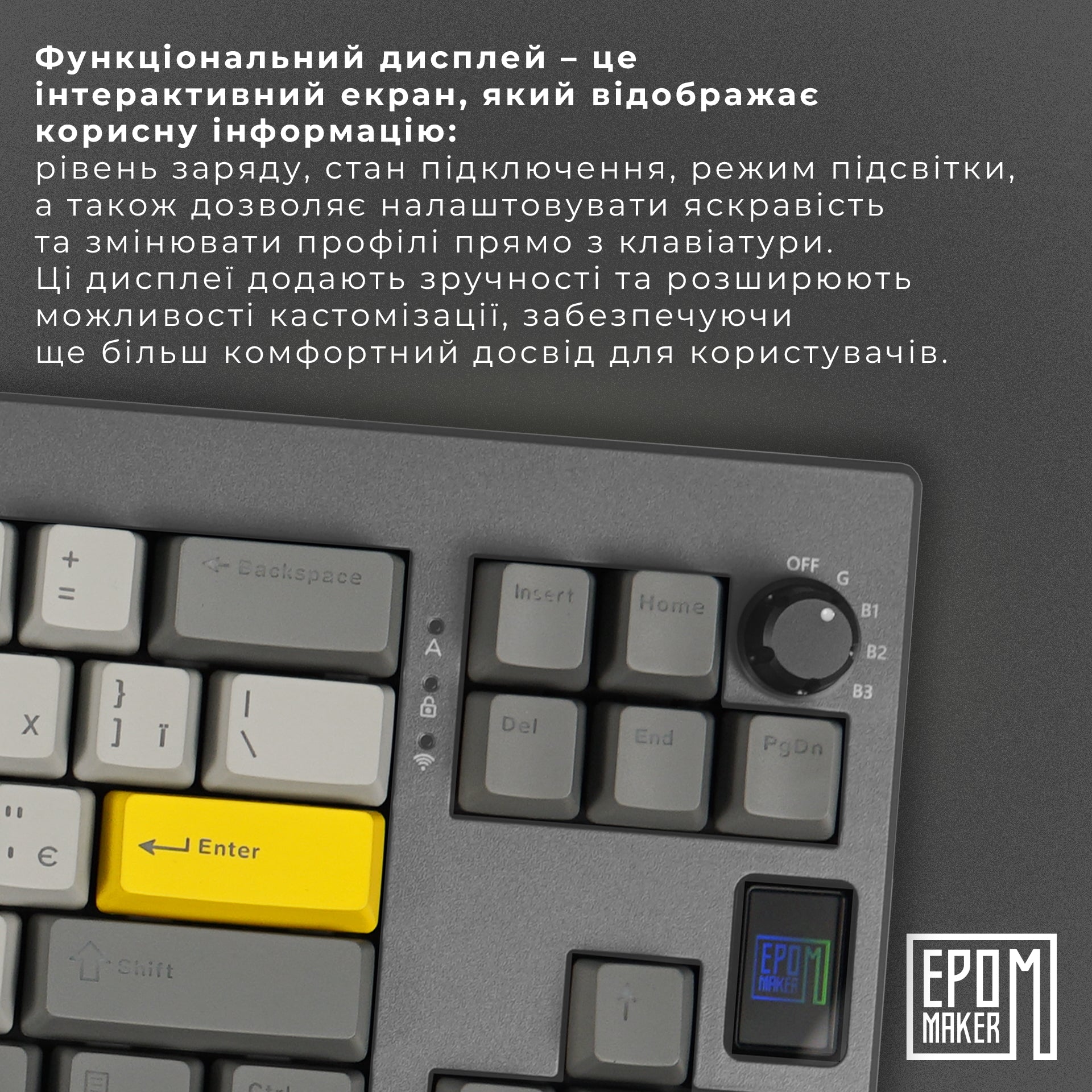Клавіатура механічна бездротова EPOMAKER Shadow-X Flamingo Black (SHX-B-F)