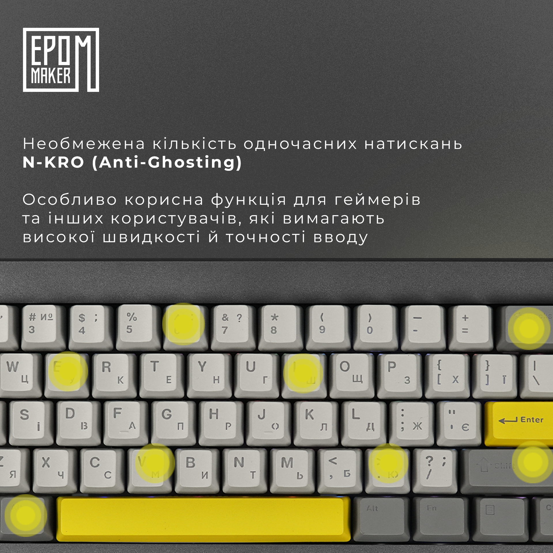 Клавіатура механічна бездротова EPOMAKER Shadow-X Flamingo Black (SHX-B-F)