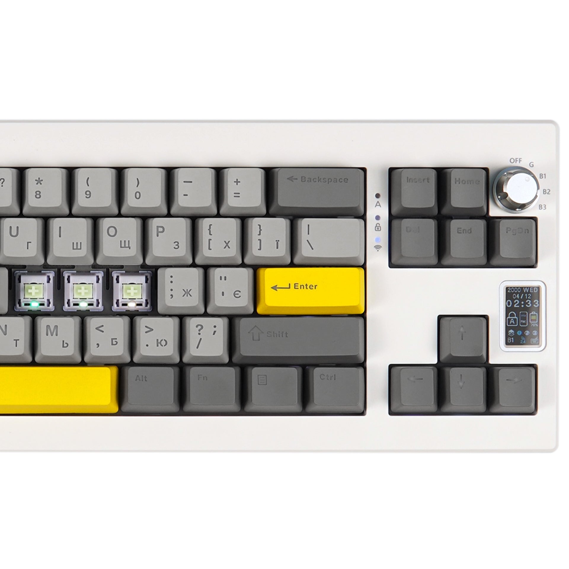 Клавиатура механическая беспроводная EPOMAKER Shadow-X Wisteria Linear White (SHX-W-WL)