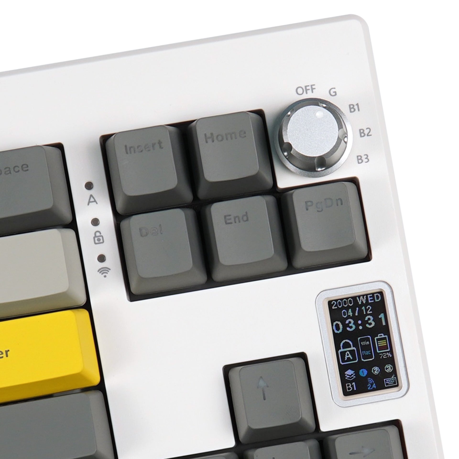 Клавиатура механическая беспроводная EPOMAKER Shadow-X Wisteria Linear White (SHX-W-WL)
